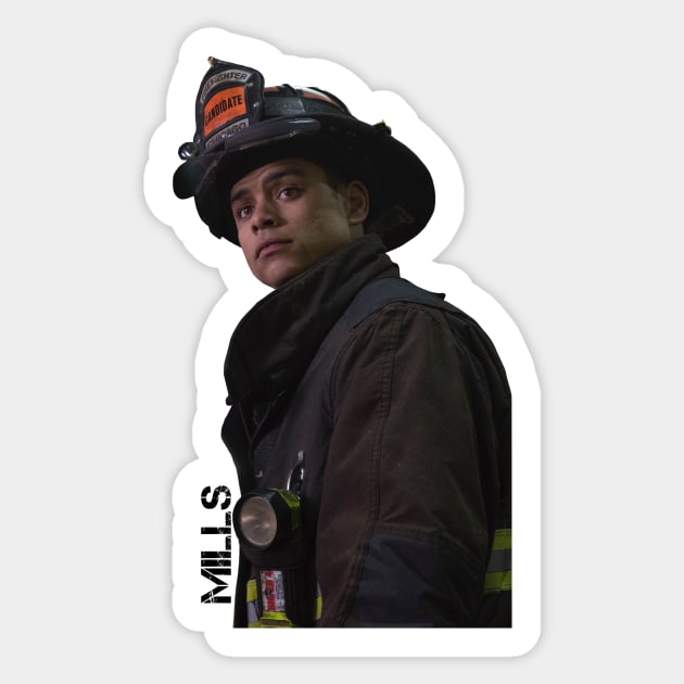 CHICAGO FIRE - PETER MILLS - CHARLIE BARNETT Sticker by emilybraz7